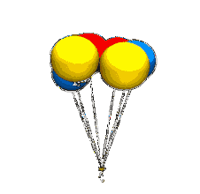 五星气球动态图片