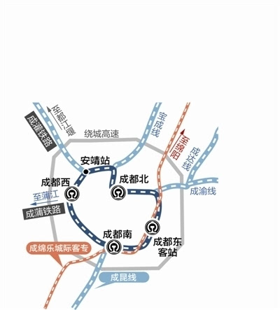 成都绕城铁路线路规划图片