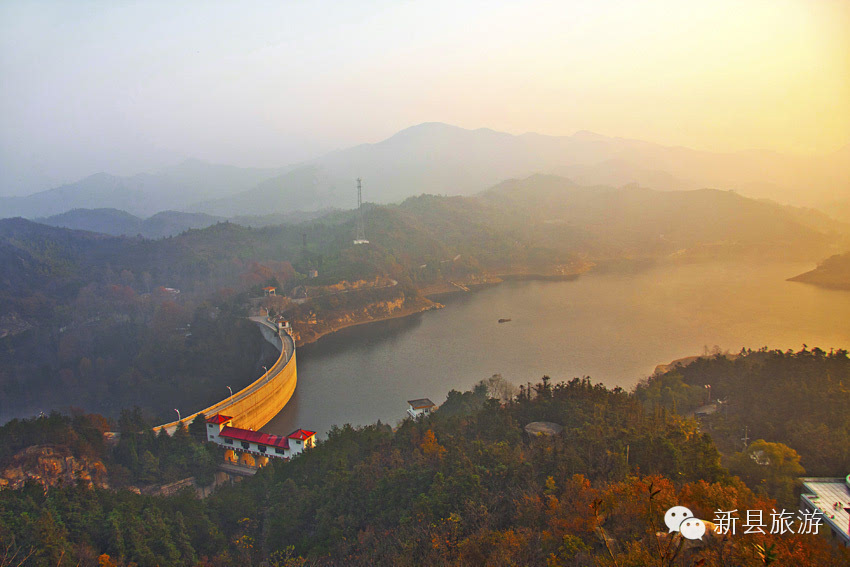 [壮美中原]青山绿水醉人的新县香山湖