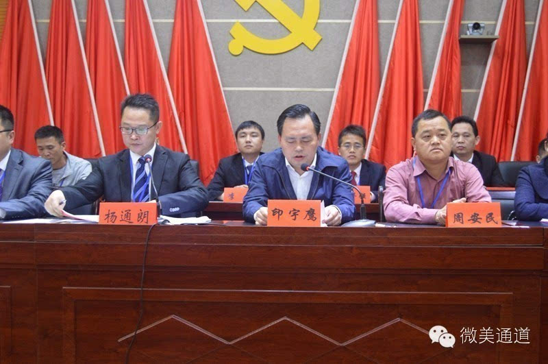 会议听取并审查通过了镇党委书记杨通朗代表双江镇第