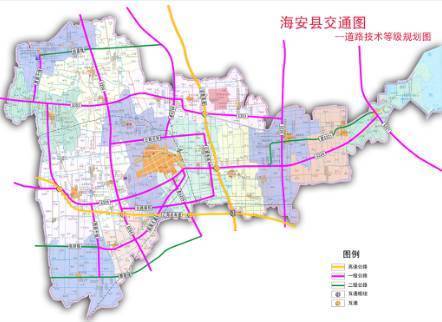海安乡镇行政区划图图片
