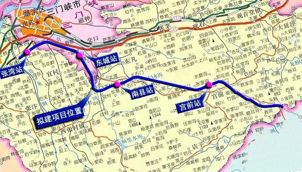 三門峽至禹州鐵路 新建線路257公里 投資180億元