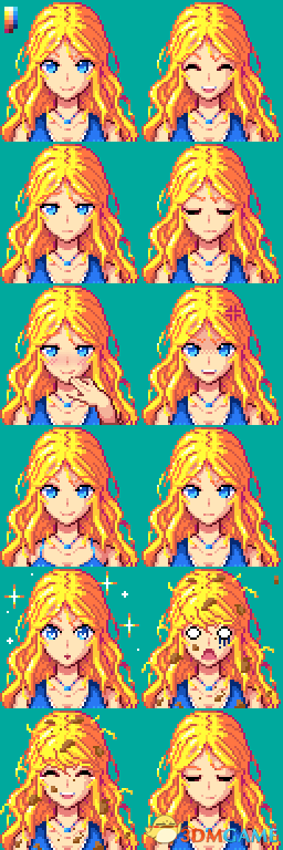 星露谷物语萌化人物mod可推角色头像萌化mod