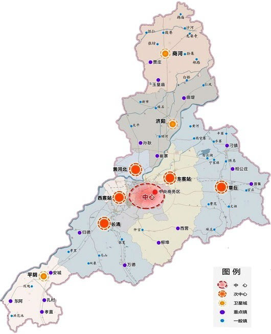 济南各个区划分图 2020图片