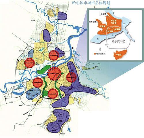 哈尔滨呼兰新区规划图图片