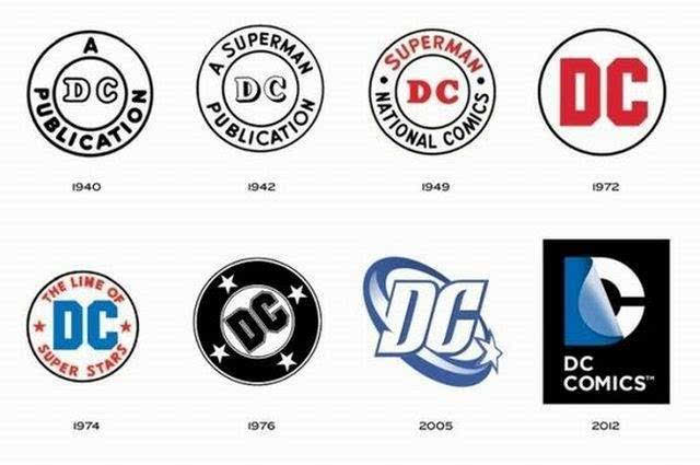 dc公司更换logo 漫画巨头的历代logo一览