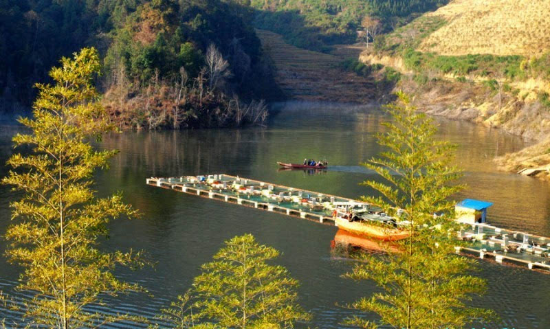 闽湖桂峰村加载典籍的就有"桂峰八景,位于村中心"石印桥,四周小巷