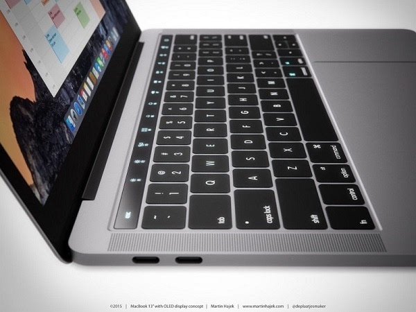 概念图：如果MacBook Pro在键盘上方配备了动态OLED触控栏