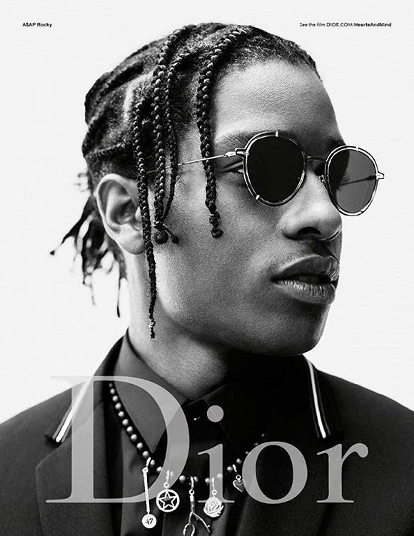 dior homme 2016秋冬男装系列广告不再传统 说唱歌手a$ap rocky和大