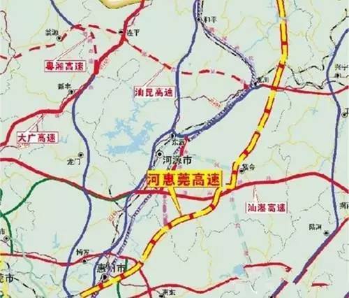 河惠莞高速全程线路图图片