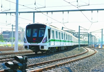 南京地铁5号线首列车图片