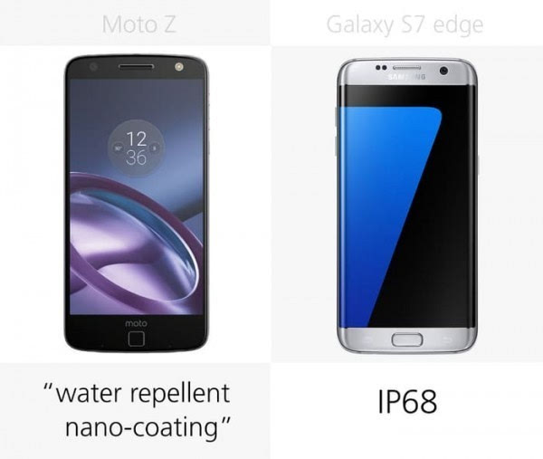 Moto Z和三星Galaxy S7 edge规格参数对比