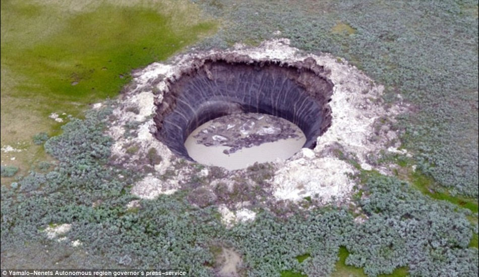 西伯利亚巨大坑洞成因之谜:气候变化致甲烷释放