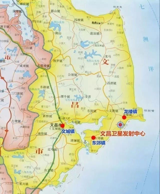 文昌发射基地地图图片