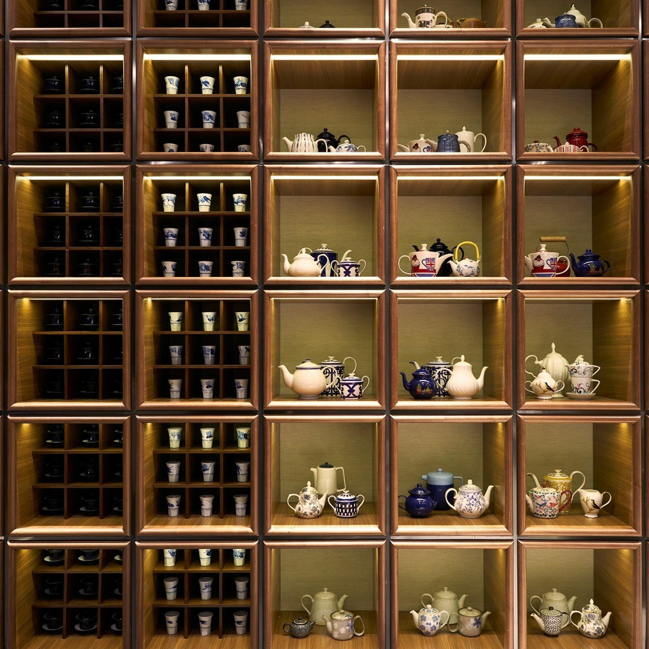 茶具展示与陈列的方式图片