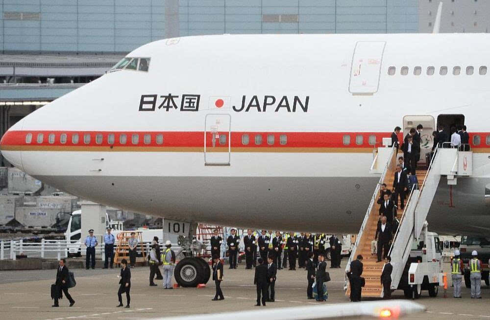 日本首相专机图片