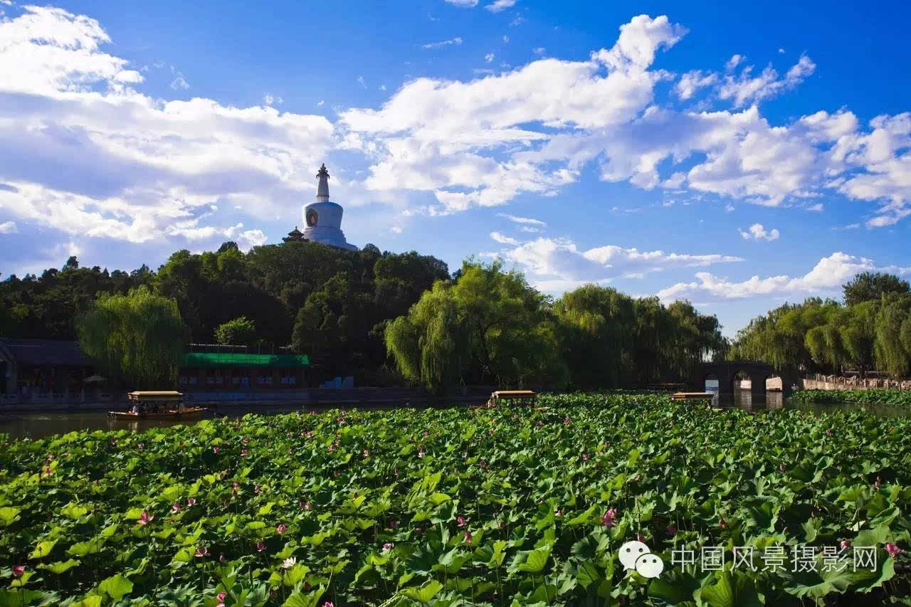 夏季北京北海