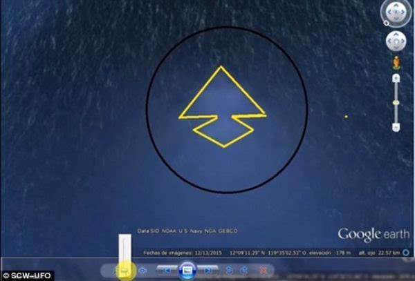 太平洋底现神秘“巨型金字塔” 外媒：或为古UFO基地