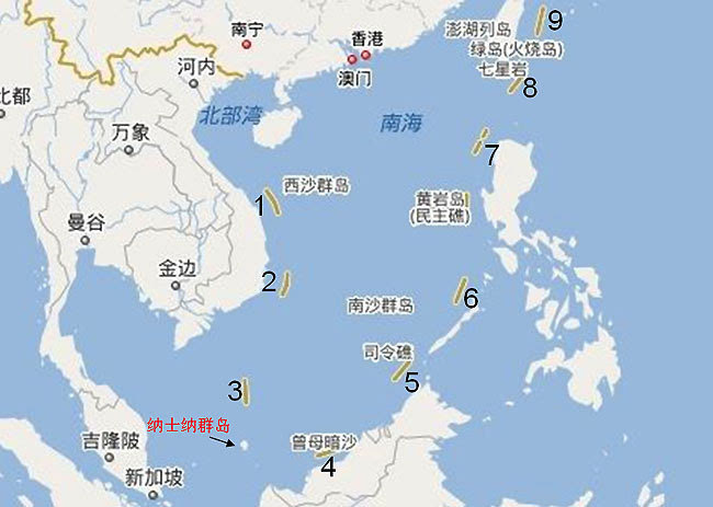 中国海域 边界线图片