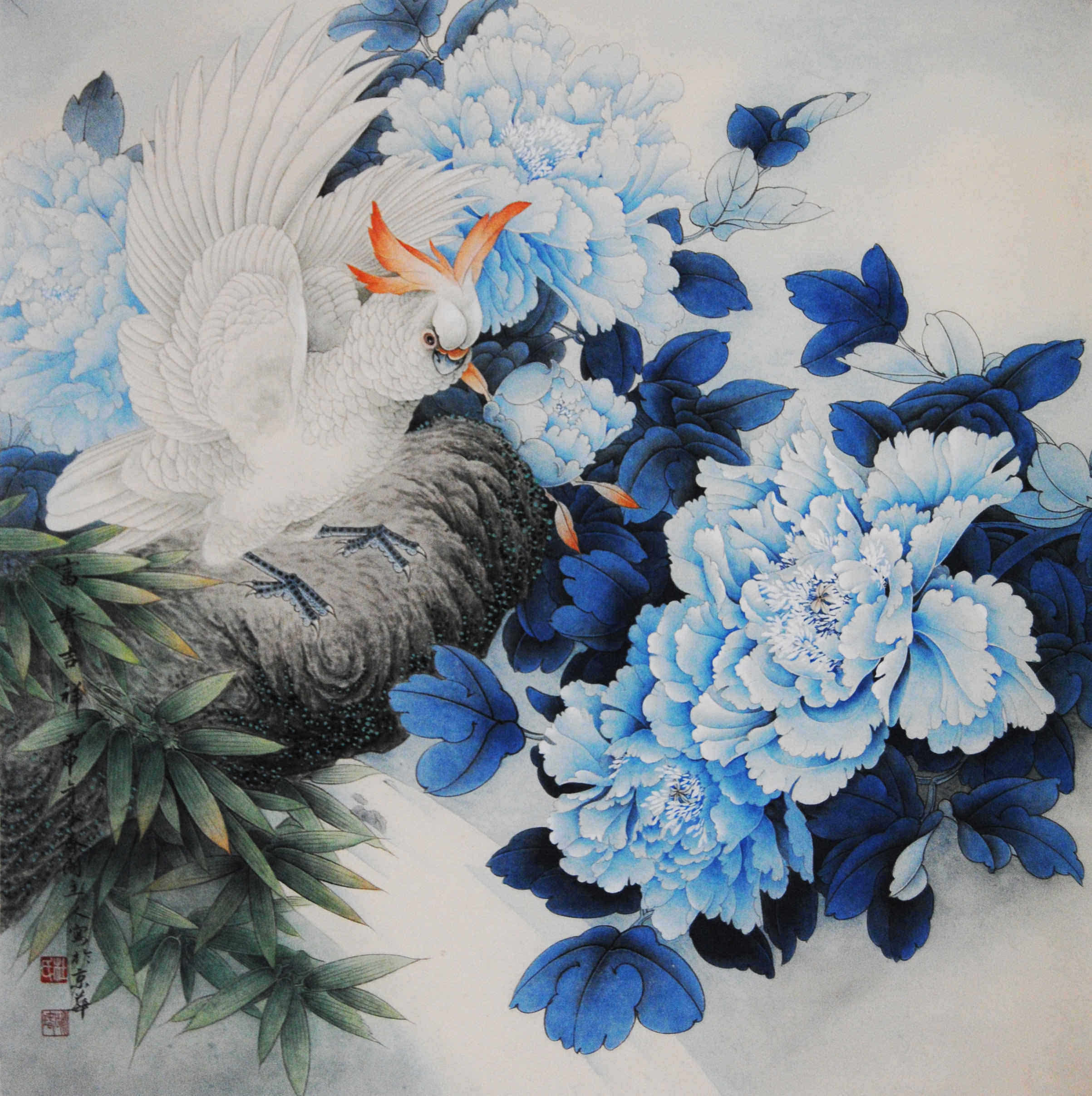 大气磅礴,温婉细腻著名重彩工笔画家杜咏瑃