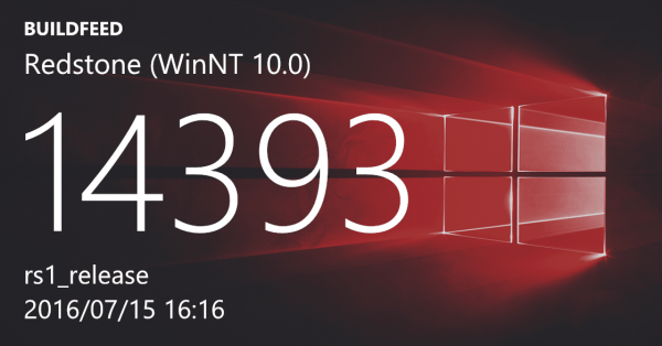 Windows 10年度更新RTM版14393推送