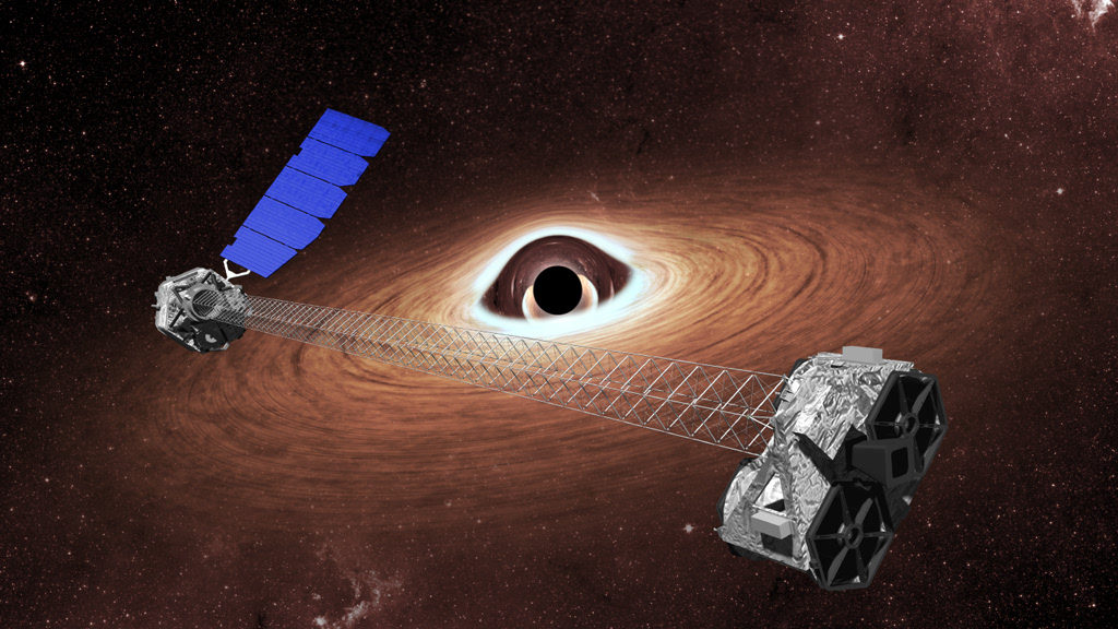 nasa核光谱望远镜阵列对黑洞进行观测示意图(图片来源:nasa)