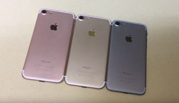 iPhone 7模型机展示视频曝光：有太空灰、土豪金和玫瑰金