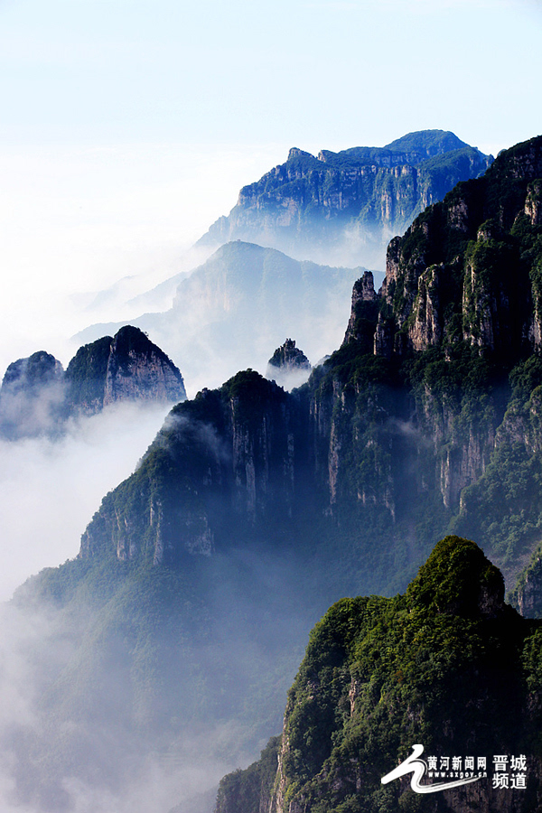 王莽岭景区雨后云海醉太行(图)