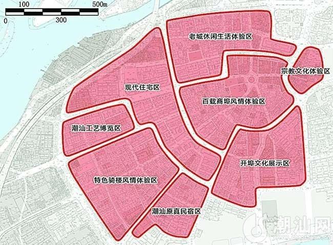 小公园开埠区功能分区图
