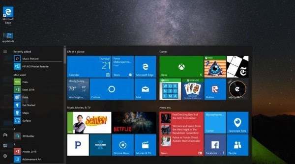 Windows 10周年更新:详解开始菜单的那些改善