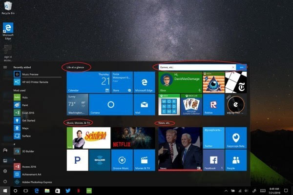 Windows 10周年更新:详解开始菜单的那些改善