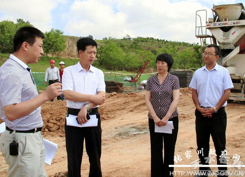 天水市政府督查组深入张家川县督查防汛工作(图)