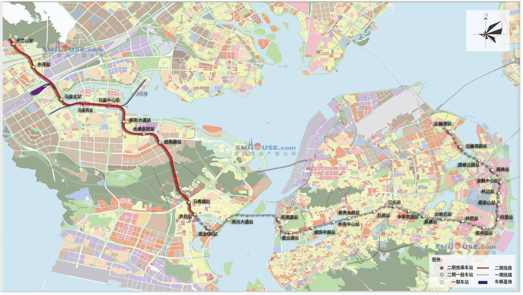 厦门地铁2号线一段一场9月底开建 总投资106亿