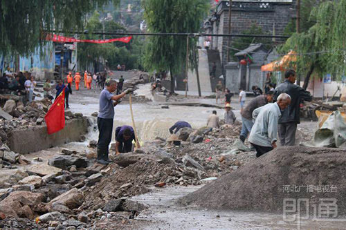 邯郸涉县再遭大暴雨袭击 50多公里道路损毁