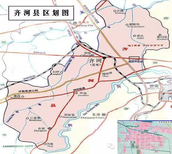 齐河县城区道路地图图片