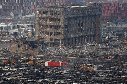 天津大爆炸遗址图片