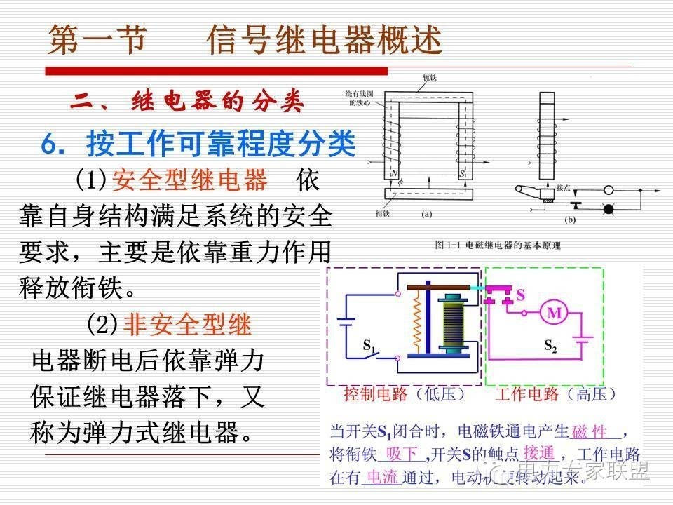 信号继电器内部接线图