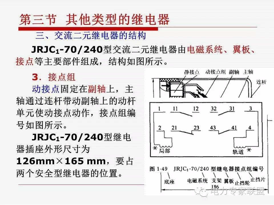 信号继电器内部接线图