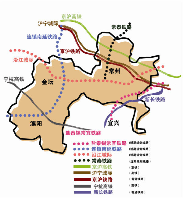 常州高铁规划图图片