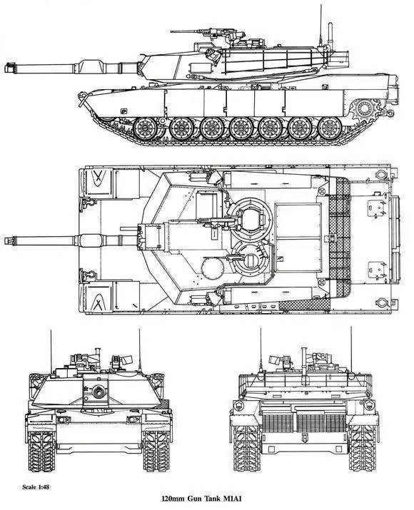 豹2a7三视图图片