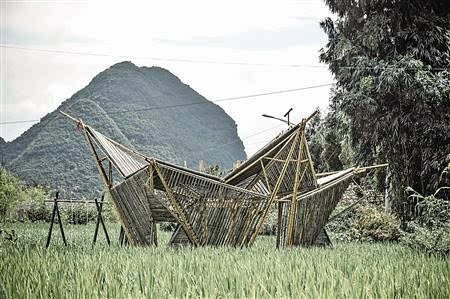 美呆了16名重大师生用600根竹子造房子