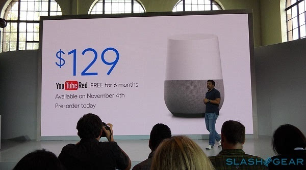 Google Home正式发布：售价129美元、11月4号上市