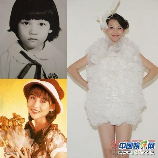 杨幂唐嫣蔡依林王菲baby黄圣依孙燕姿 女星从小到大成长照对比