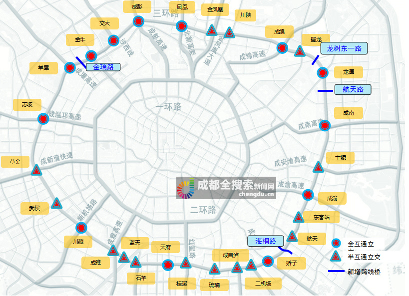 成都三環路12月起開始改造主道交通基本不受影響