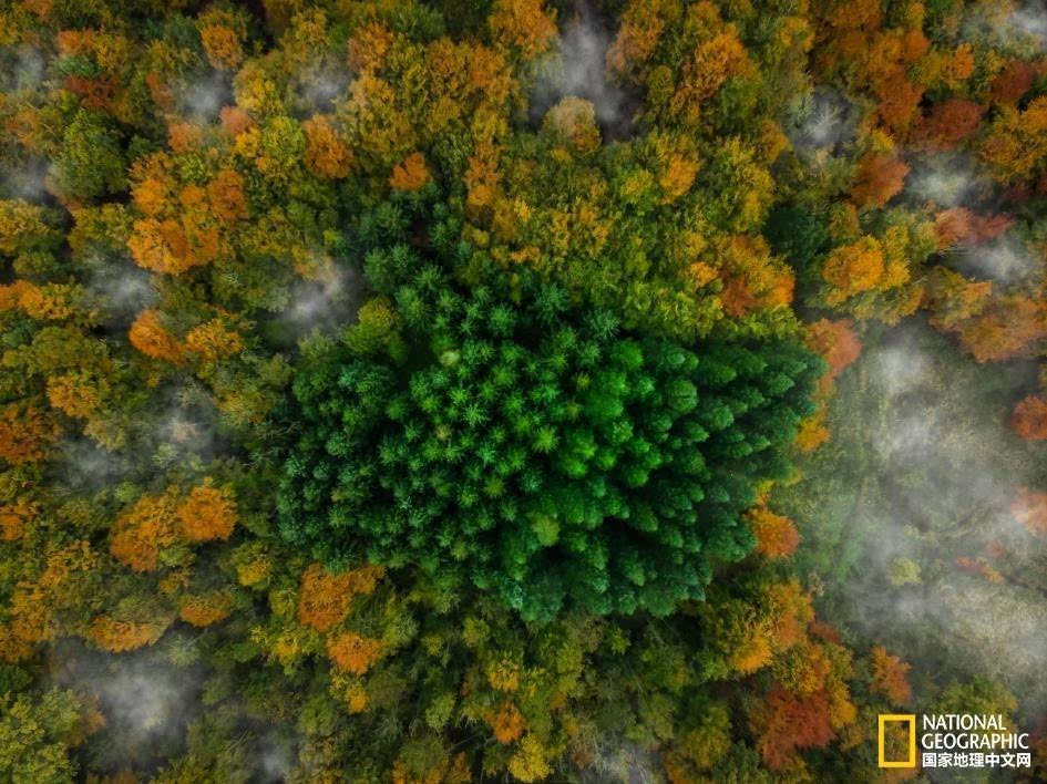 无人机航拍最美秋景