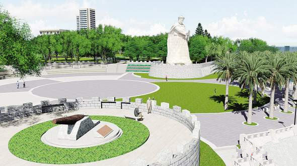 同安湾畔将建陈化成广场 景观绿化方案出炉