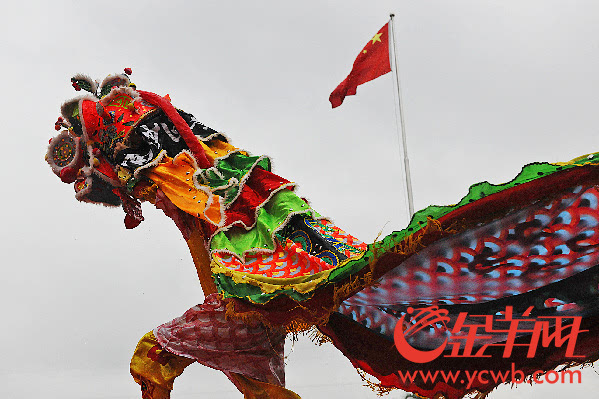 麒麟舞邀请赛在南沙区黄阁镇举行