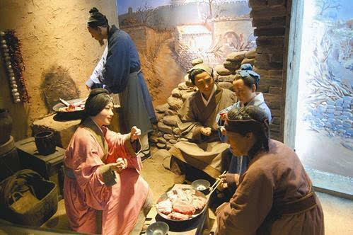 古代大户人家吃饭图片