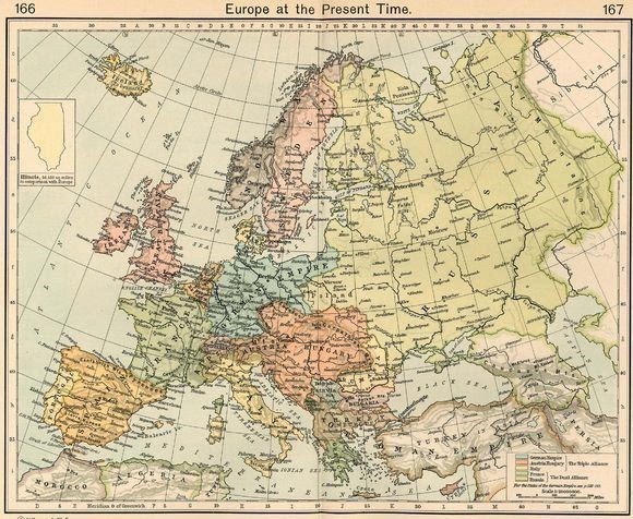 欧洲地图19世纪图片