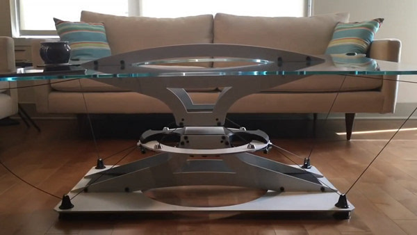 磁力悬浮黑科技 来看看这款极具未来感的酷炫茶几
